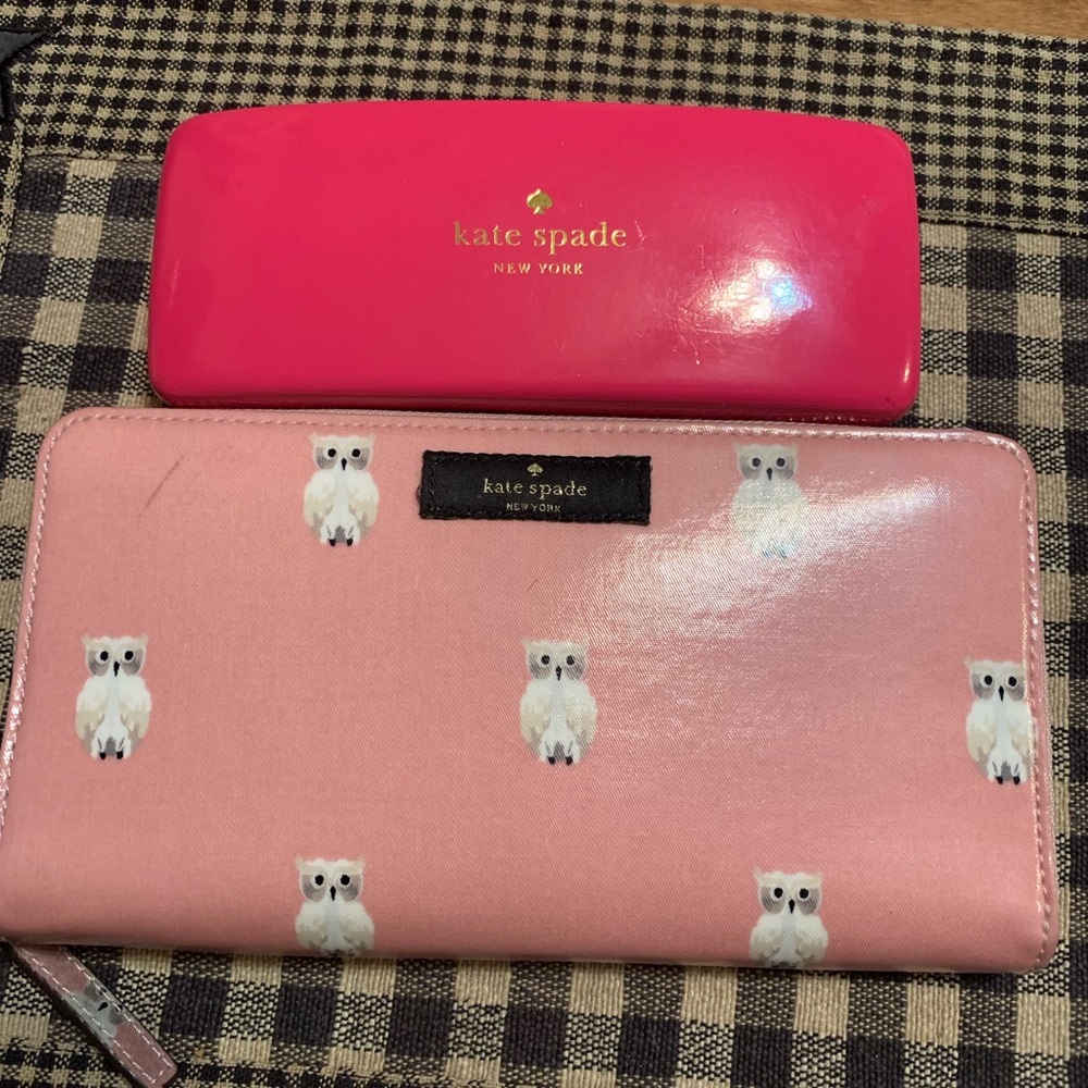 Kate Spade wallet and eyeglass case
